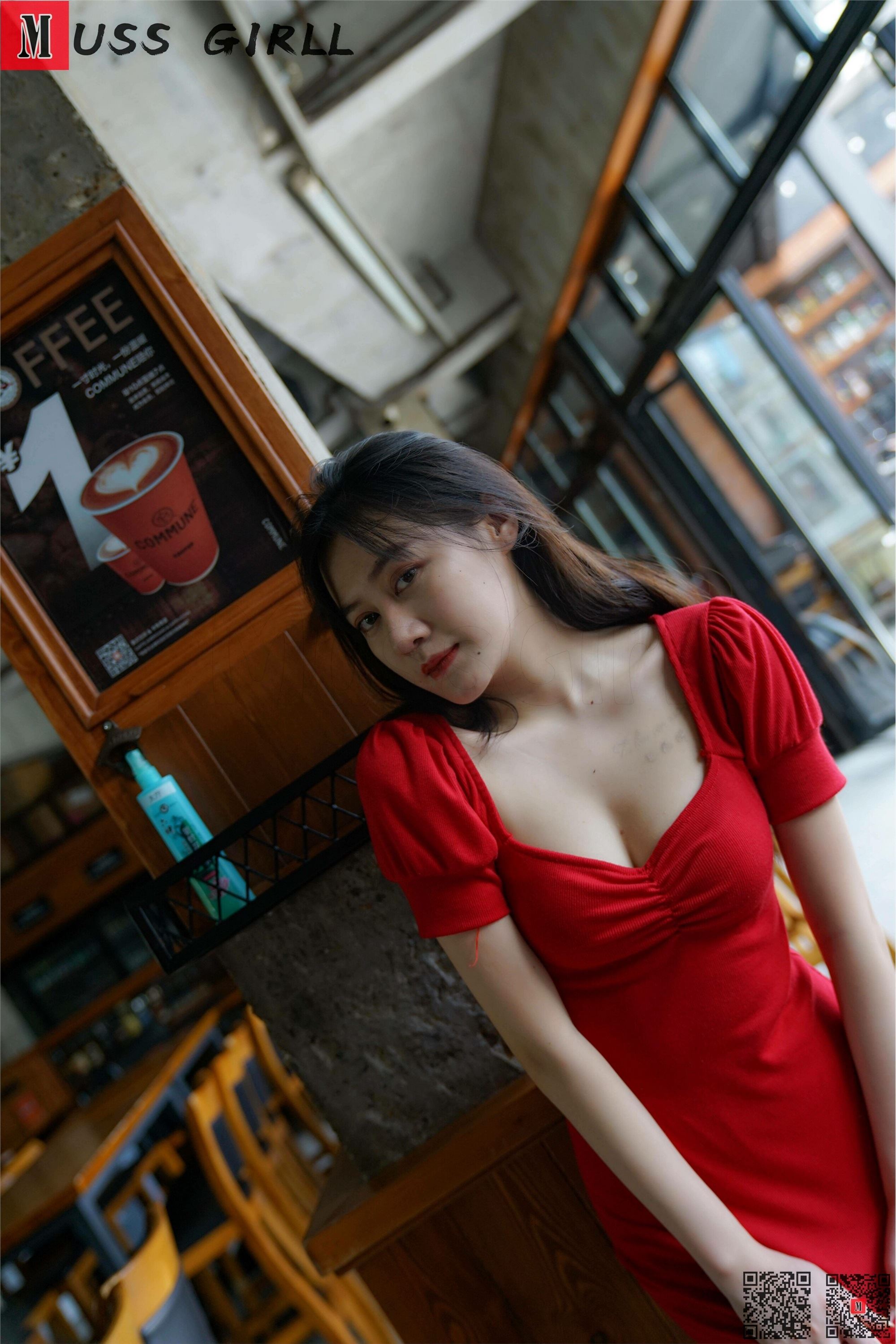 MussGirl慕丝女郎  NO.165 火辣红裙高跟